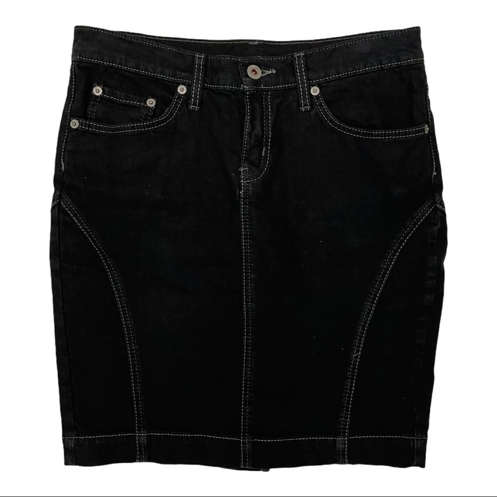 X2 Quality Denim Black Mini‎ Skirt